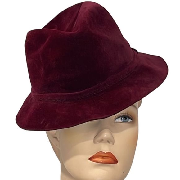 Vintage 70d Oxblood Felt Resistol Fedora - Picture 2 of 13